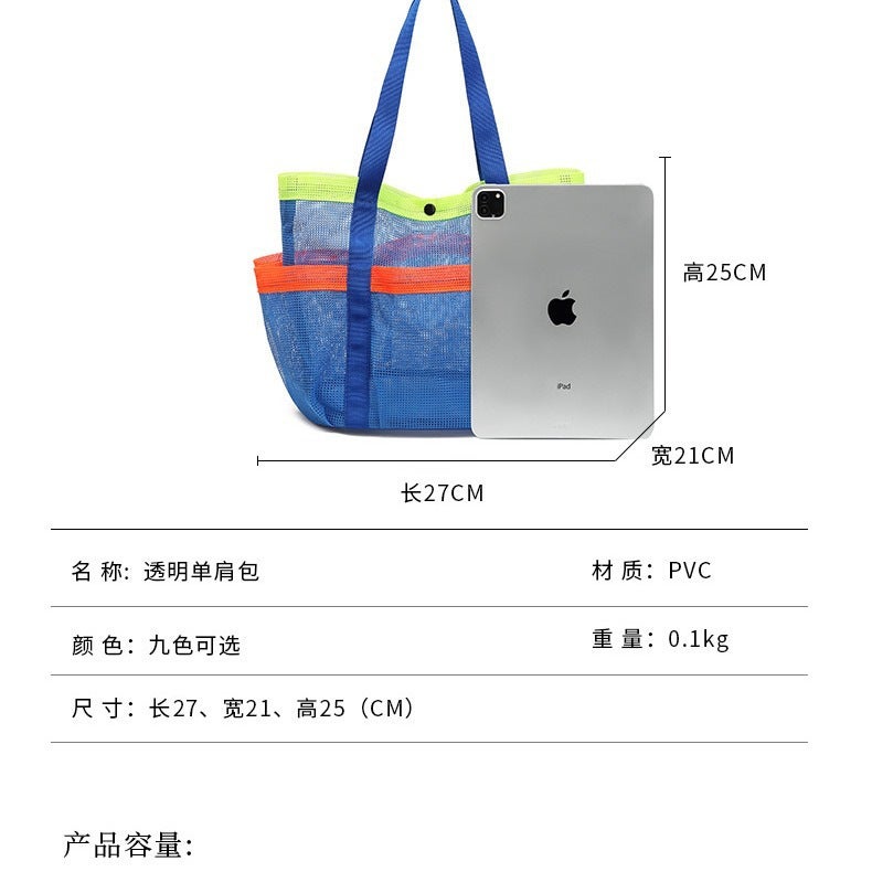 Multi-pocket Large Capacity Beach Bag for Swimming and Storage - Image 5