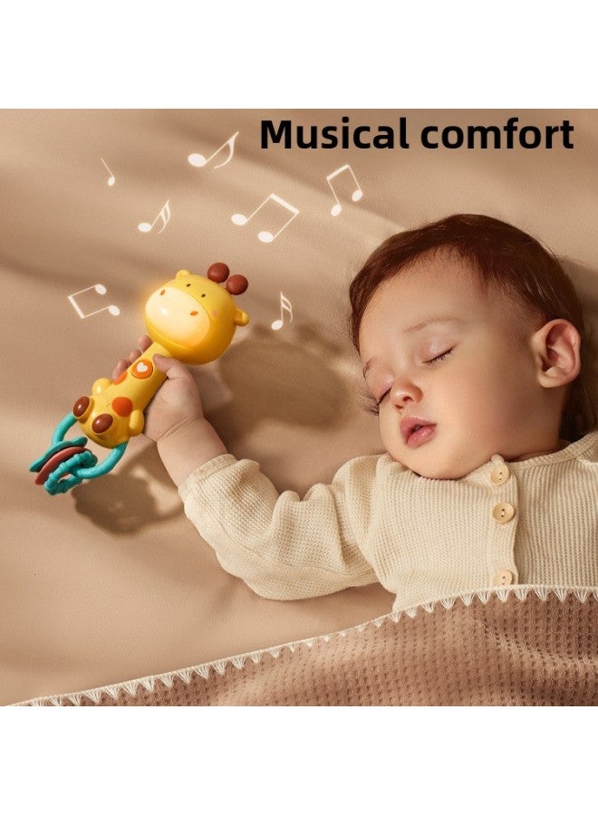 Baby Toy Music Hand Bell 3-6 Months Old Early Education Children Coax Baby Can Chew Baby 0-1 Years Old Hand Grasp-Color:Carlo Pink Rabbit—sand Hammer - Image 3