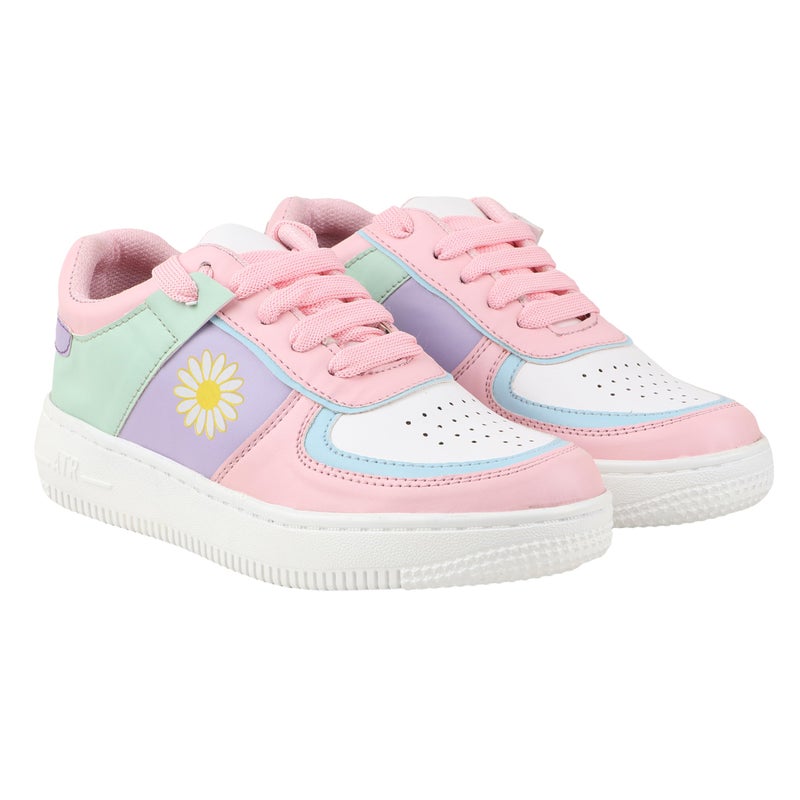 Shoetopia Girls Noni Pink Sneaker - 8 UK (Girls-Noni-Pink) - Image 3