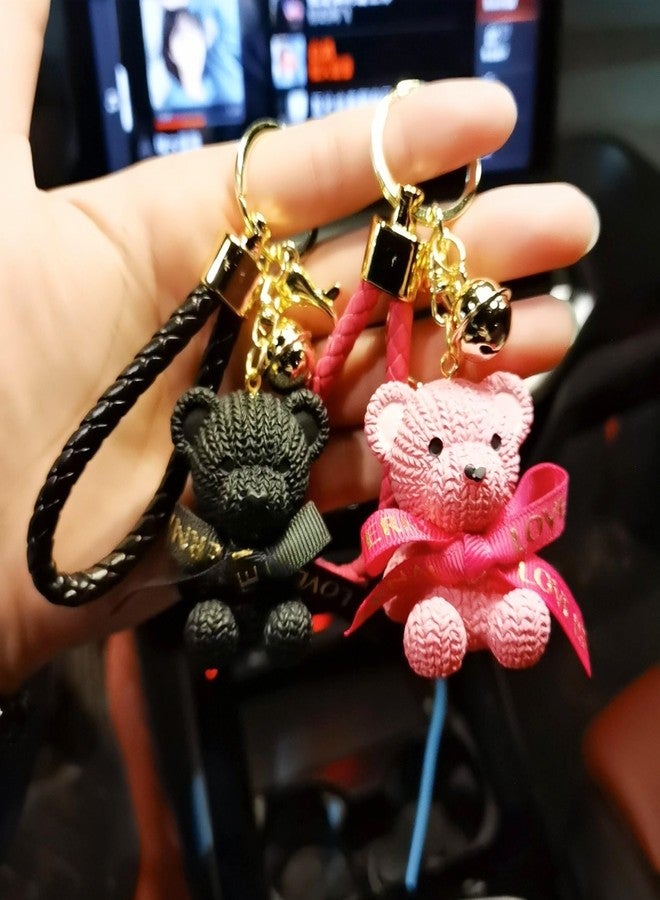 Tarini Black Bear Keychain, Cute Kawaii Animal Pendant Key Ring, Exquisite Backpack Hanging Decoration, Practical Gift for Friends Family Teens - Image 4