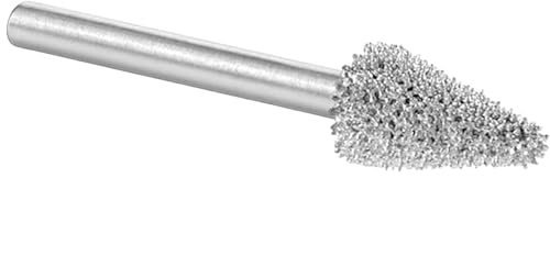 Kutzall Original Taper Rotary Burr, 1⁄8" Shaft, Coarse - Wood Carving Bit for Dremel, Foredom, DeWalt, Milwaukee. Abrasive Tungsten Carbide, 1⁄4" (6.3mm) Head Dia. X 1⁄2" (12.7mm) Length, T-14-E - Image 2