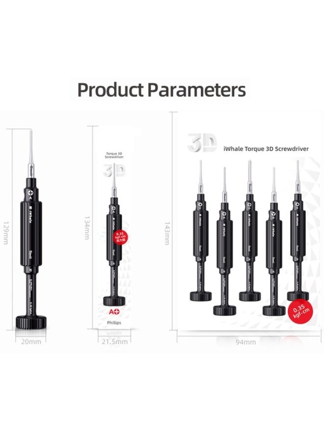 Generic - QiAnLi IWhAlE SpECiAl S2 StEEl MAgnEtiC TorquE 3D SCrEwDrivEr 5-in-1 SEt A/B/C/D/E-Color:A/B/C/D/E - Image 1
