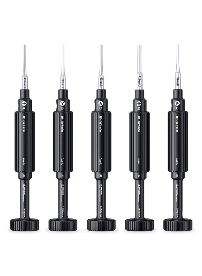 Generic - QiAnLi IWhAlE SpECiAl S2 StEEl MAgnEtiC TorquE 3D SCrEwDrivEr 5-in-1 SEt A/B/C/D/E-Color:A/B/C/D/E - Image 1