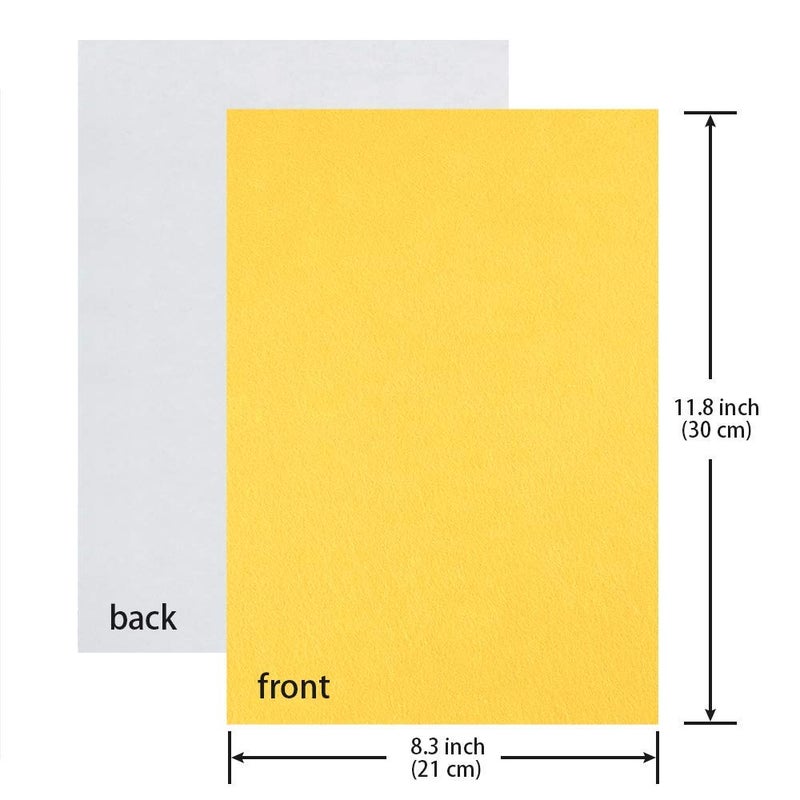 Caydo 30 Pcs 8" x 12" Adhesive Backed Felt Fabric Sheets, Assorted Color Christmas Felt Sheet for Sewing DIY Craft and Christmas Decorations - Image 4