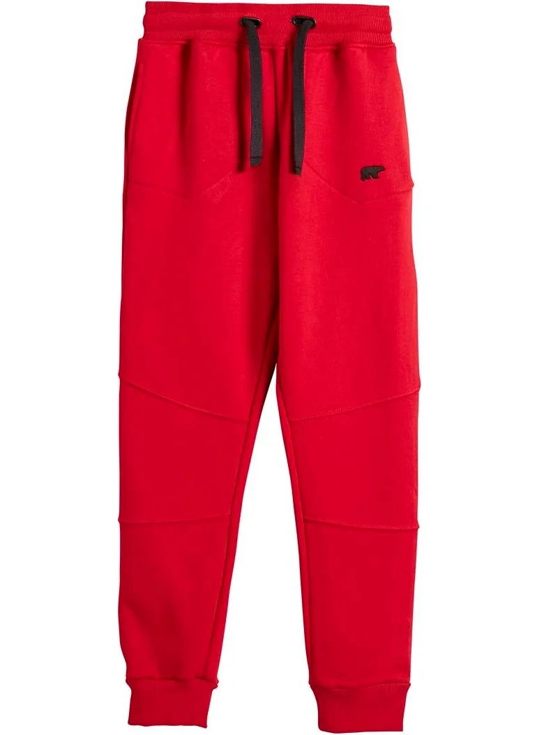 Bad Bear Less Plain Sweatpants Kids Crimson-Red Red Kids Sweatpants
