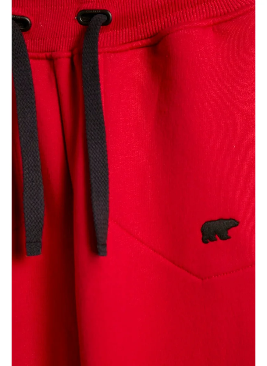 Bad Bear Less Plain Sweatpants Kids Crimson-Red Red Kids Sweatpants