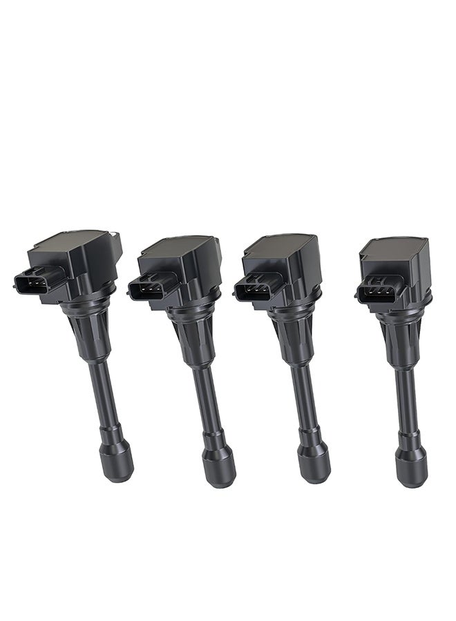 Generic Four-piece ignition coil set for Nissan Altima, Versa Sentra, Cube Rogue, Frontier, Infiniti M56 FX50, QX60, QX70 Suzuki Equator replacement number 22448-1HC0A 22448-1HM0A  - Image 5