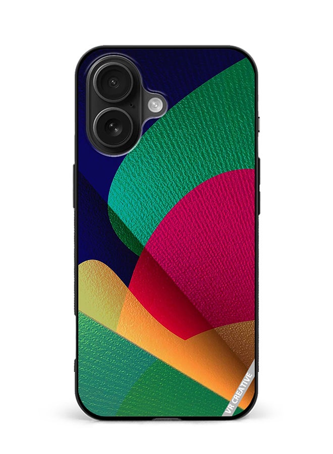 VR CREATIVE Protective Case Cover For Apple iPhone 16 Abstract Design Multicolour