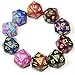 SmartDealsPro 10Pack 20 Sided Dice D20 Polyhedral Dice for DND RPG MTG Table Game Glitter Color - Image 2