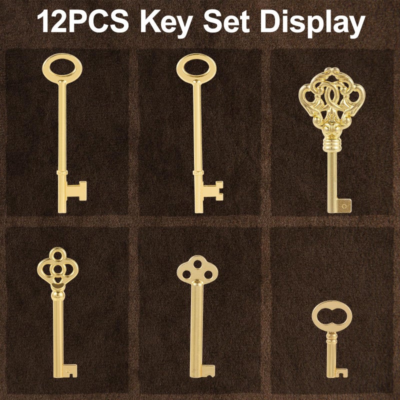 VYH 12PCS Hollow Barrel Skeleton Key, Universal Skeleton Key, Decorative Vintage Style Set - Image 5
