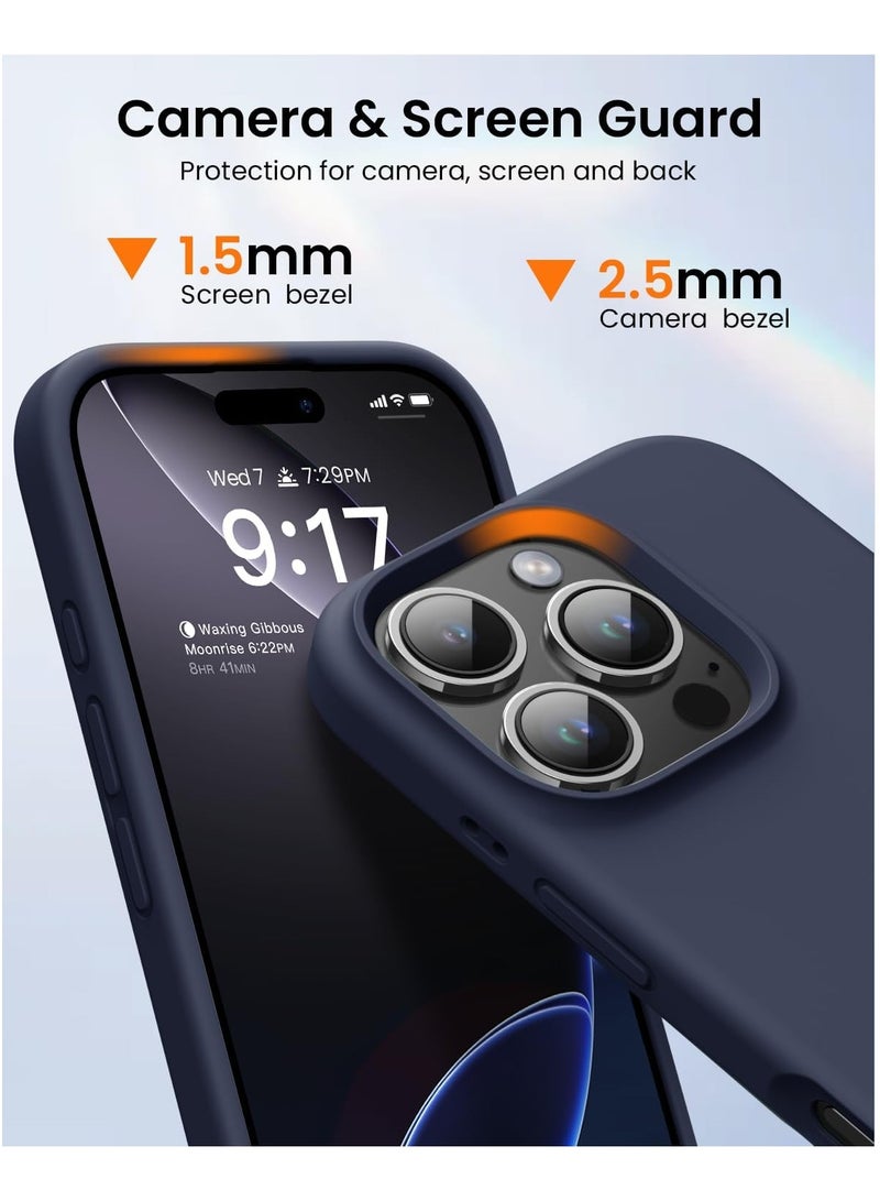 DUSALA iPhone 16 Pro Max Case, Liquid Silicone Phone Case for iPhone 16 Pro Max 6.9 Inch, Colorful Silky-Soft Protective Cover (Blue) - Image 4