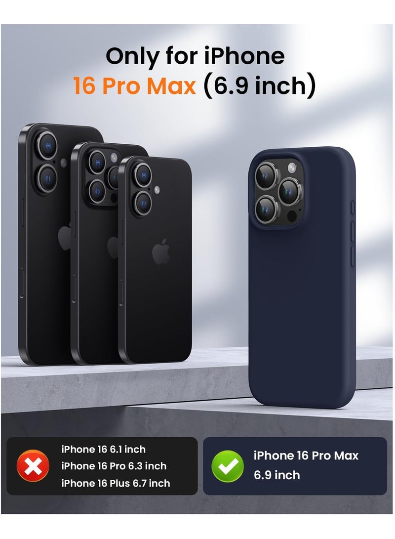 DUSALA iPhone 16 Pro Max Case, Liquid Silicone Phone Case for iPhone 16 Pro Max 6.9 Inch, Colorful Silky-Soft Protective Cover (Blue) - Image 2