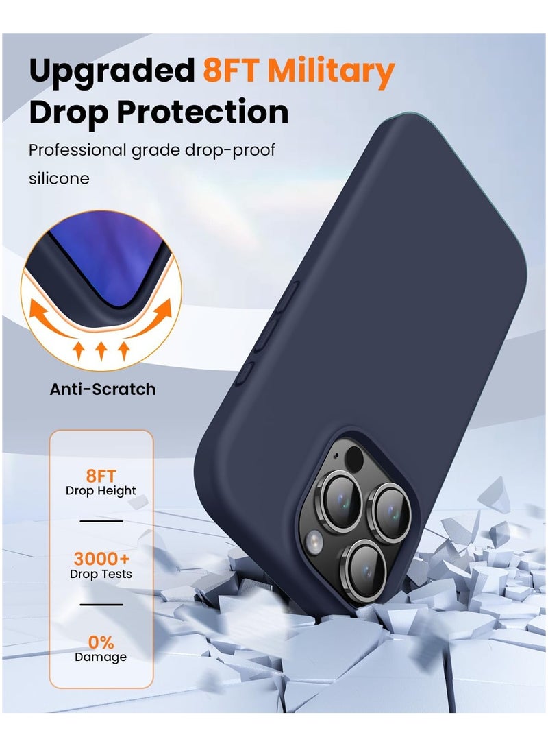 DUSALA iPhone 16 Pro Max Case, Liquid Silicone Phone Case for iPhone 16 Pro Max 6.9 Inch, Colorful Silky-Soft Protective Cover (Blue) - Image 5