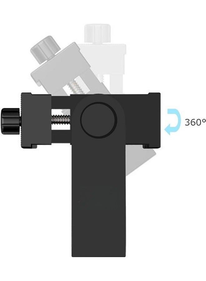 NIBEMINENT Phone Holder/Vertical and Horizontal Tripod Mount Adapter Rotatable Bracket with 1/4 inch Screw, Adjustable Clip for iPhone, Android Cell Phone, Selfie Stick, Camera Stand  - Image 2