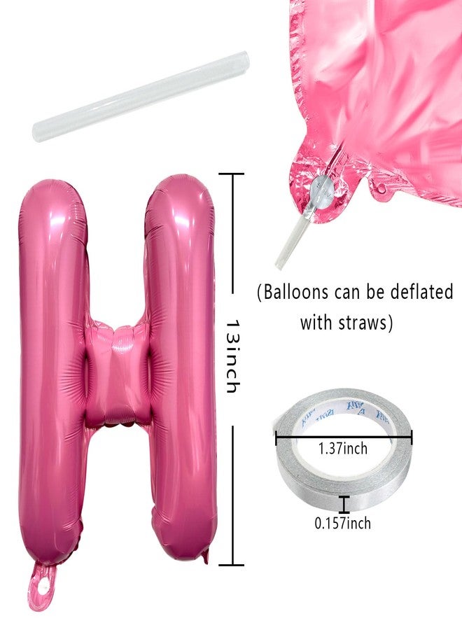 K.E.J. Pink Purple Happy Birthday Balloon Banner Set -16 Inch Foil Letters Balloons, Reusable Birthday Decorations and Party Supplies, Suitable for Men and Women's Birthday Decorations，Party Backdrop - Image 2