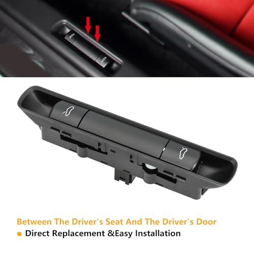 keriolee Replacement for 2005-2013 Porsche 911 Trunk Switch 99761310502A05 Hood Trunk Lid Release Switches for 2005-2012 Boxster, 2006-2012 Cayman Hood Latch Switch - Image 3