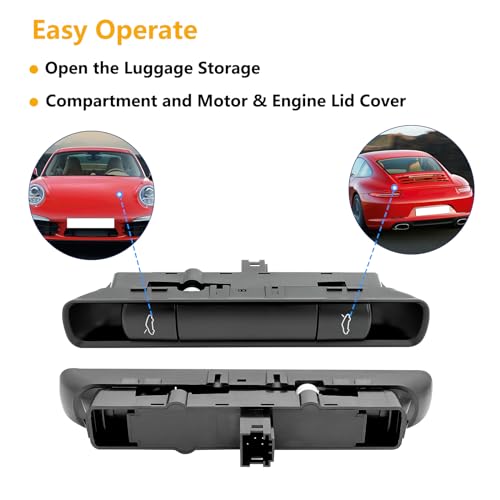 keriolee Replacement for 2005-2013 Porsche 911 Trunk Switch 99761310502A05 Hood Trunk Lid Release Switches for 2005-2012 Boxster, 2006-2012 Cayman Hood Latch Switch - Image 5