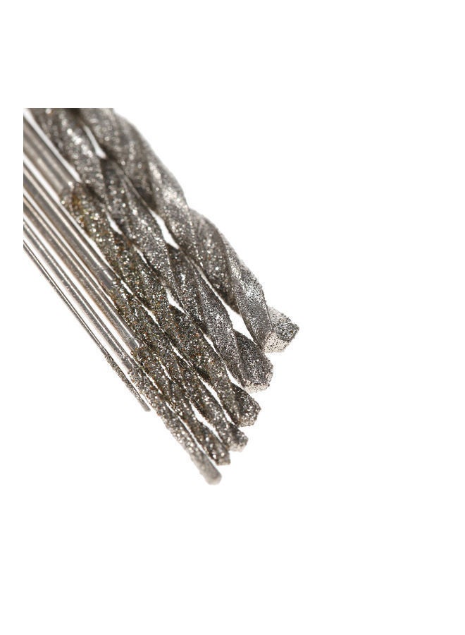 NIBEMINENT 7-Piece High Hardness Diamond Coated Twist Drill Bit Set Silver 14.50 x 0.50 9.50cm  - Image 2