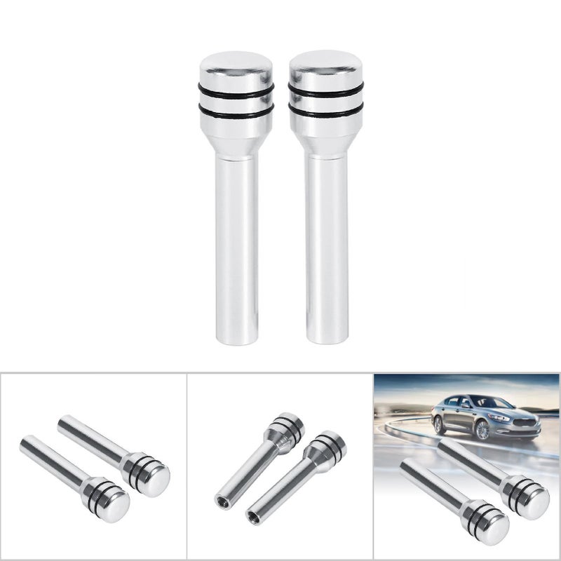 Car Door Lock Knob Silver Aluminum Alloy - Lightweight Durable Safety Lock Cover for Car Truck Interior Use - Image 4