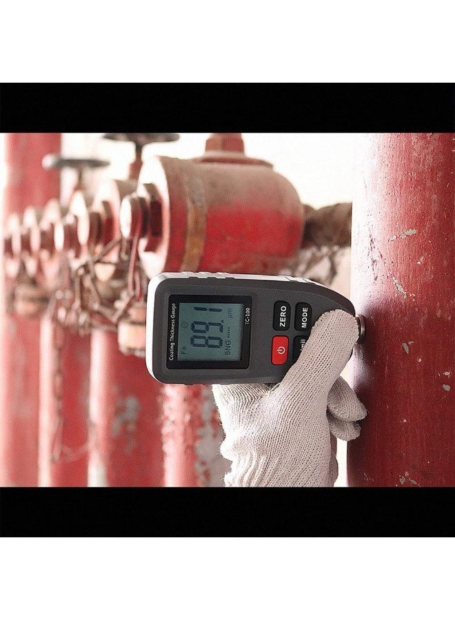 kunshao Paint Thickness Gauge TC100 Car Coating Thickness Meter for Used Car Buyers to Check Original Auto Paint Mil Thickness - Image 2