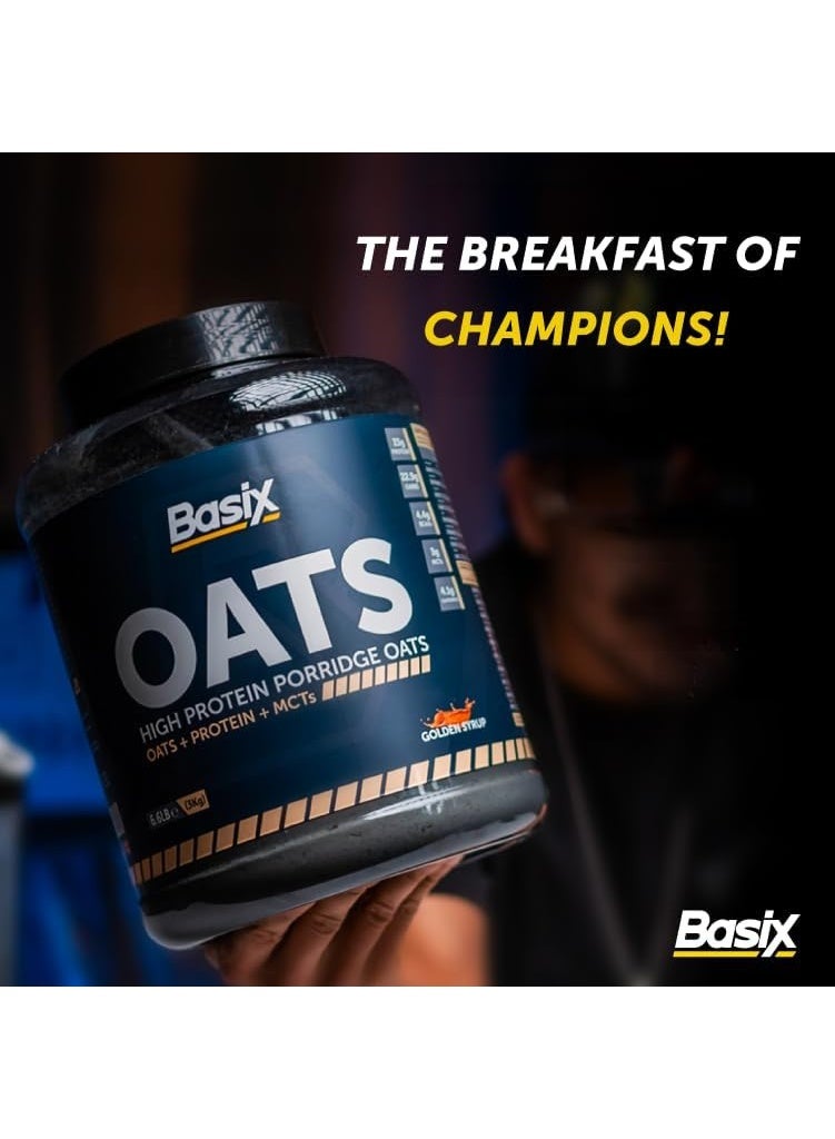 Basix Oats High Protein Porridge 3kg Golden Syrup - Image 2