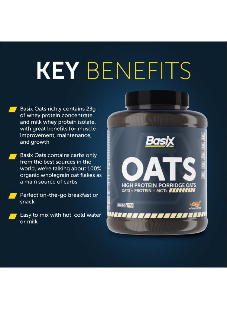 Basix Oats High Protein Porridge 3kg Golden Syrup - Image 4