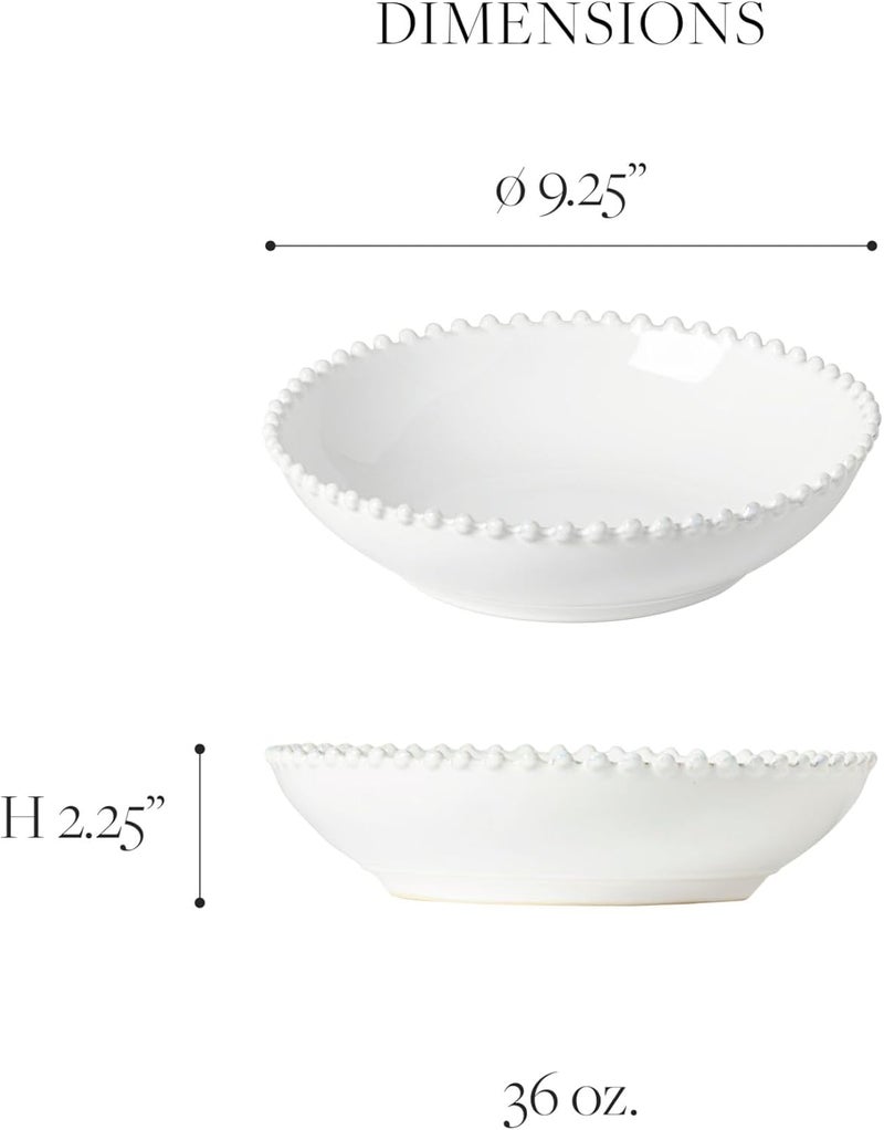 Costa Nova Ceramic Stoneware 9 Souppasta bowl  Pearl Collection Lilly Green  Microwave  Dishwasher Safe Dinnerware  Food Safe Glazing  Restaurant Quality Dinnerware - Image 3