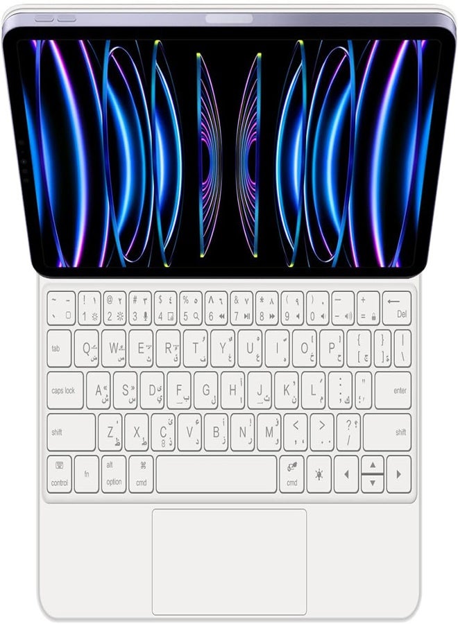 Keyboard Compatible with iPad 11th Gen (2025) (A16) All in one Portable Bezel less Magnetic Bluetooth Wireless Keyboard with Smart Touchpad Backlit - Image 1