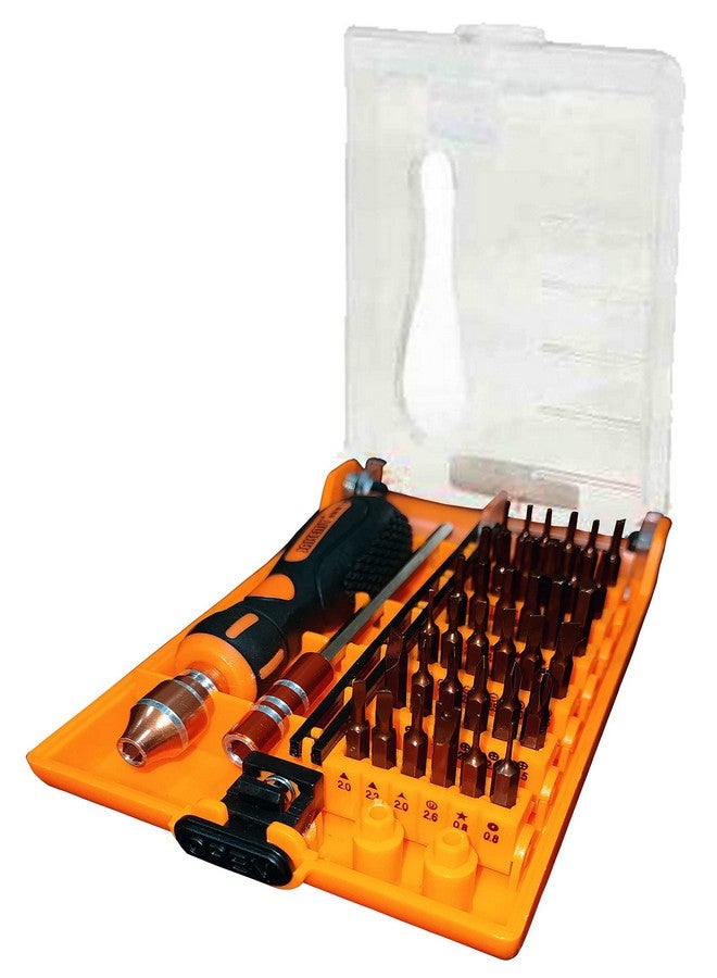JAKEMY 38-In-1 Magnetic Screwdriver Set with Bits of Torx, Hex, Phillips, Flat (Slotted), Triangle, Pentalobe (Star), Tri-Wing, U-Shape and SimPin - 1 Extension Bar and 1 Tweezer - 8106N - Image 1