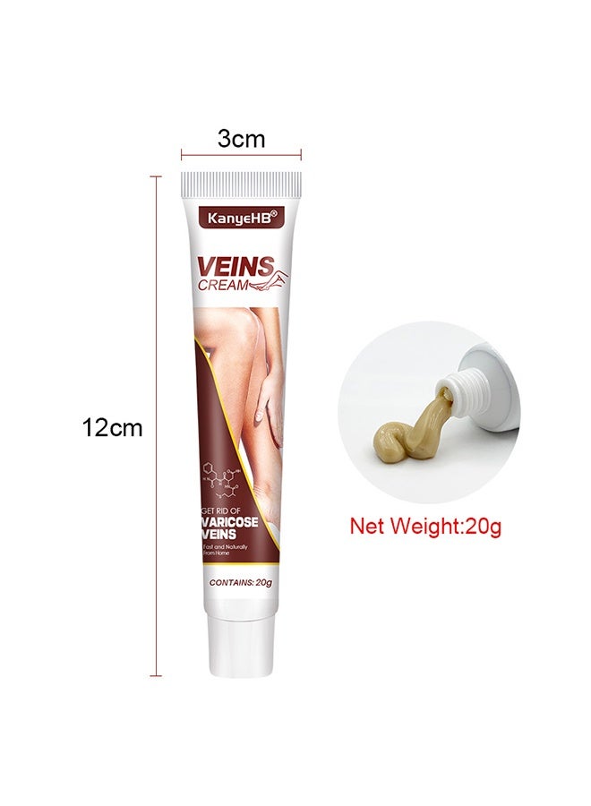 كاني إتش بي الوريدات الدوارية إزالة كريم 20g, كريم الرعاية الوريدية الدورة الدموية الساق, التهاب الأوعية الدموية التهاب الجلد مرهم الرعاية القدم, علاج تخفيف الألم تثبيت الوريد كريم لعلاج الوريدات الدوارية - Image 5