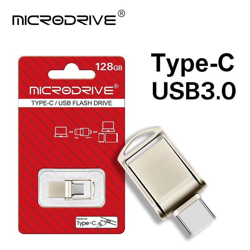U Disk Type-C Computer Mobile Phone Dual-Use Usb 64G High-Speed Mini 128G Creative Waterproof Car Usb Disk 256G - Image 2