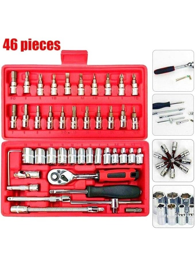 46-Piece Professional Screwdriver Set with Equipment Bag | Multi-Bit Hand Tools for Home, Automotive, and DIY Repairs | Durable Precision Screwdrivers and Accessories for Versatile Use - Image 3