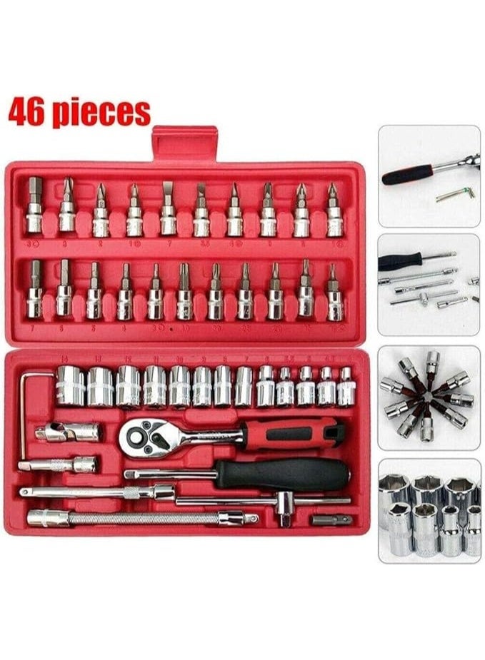 46-Piece Professional Screwdriver Set with Equipment Bag | Multi-Bit Hand Tools for Home, Automotive, and DIY Repairs | Durable Precision Screwdrivers and Accessories for Versatile Use - Image 4