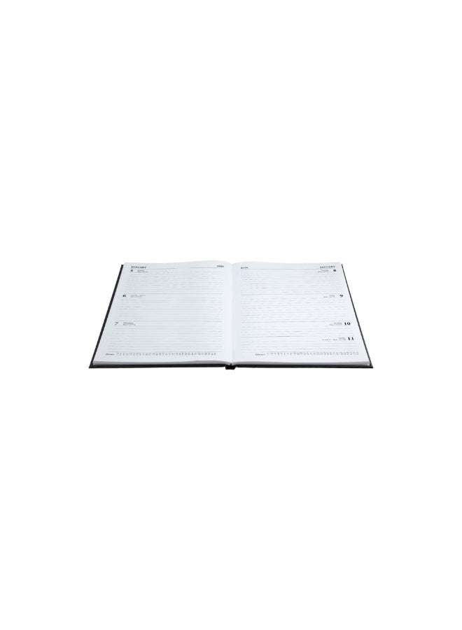 Collins Collins 'Desk' 13 Month Mid/Academic Year Planner, July 2025-July- 2026 Day-to-Page Appointments Diary, A4 Hard Cover, Red  - Image 5