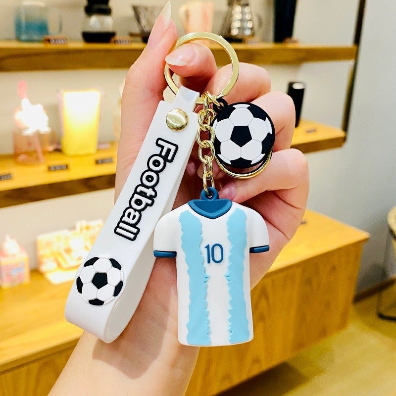 Cartoon European Cup Simulated Soccer Ball Keychain - Cute Bag Charm, Creative World Cup Gift for Couples & Fans