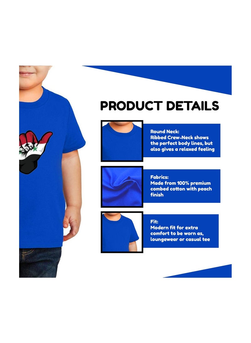 Generic - Syria Kids Boys T-Shirt–Comfortable And Soft Cotton Round Neck And Short Sleeves Tshirts–Perfect For School And Special Events - Image 1