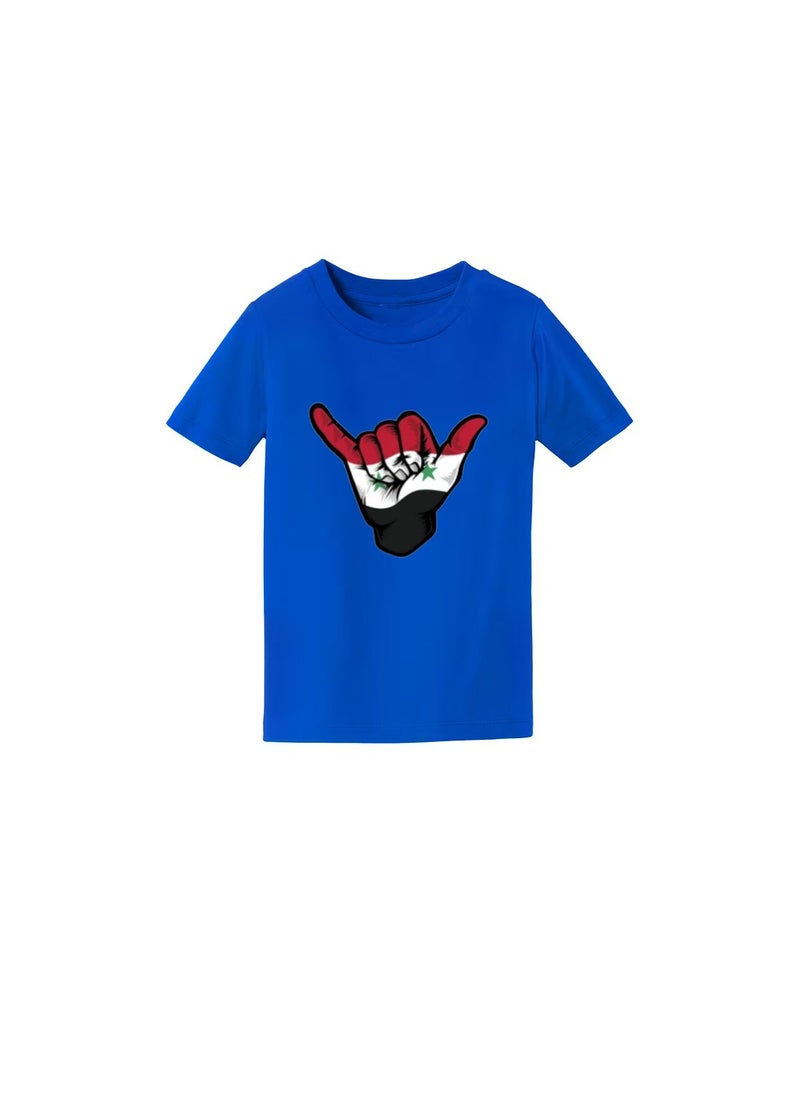 Generic - Syria Kids Boys T-Shirt–Comfortable And Soft Cotton Round Neck And Short Sleeves Tshirts–Perfect For School And Special Events - Image 1