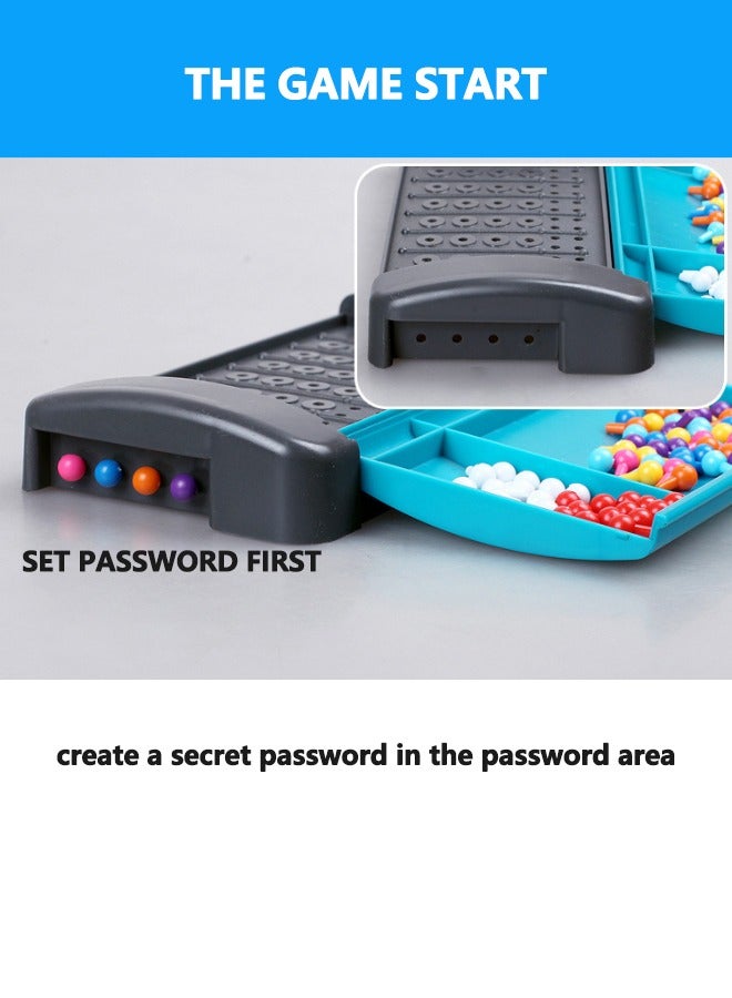 707 Games Logic Reasoning Codebreaking Educational Toy, Educational Brain Teaser for Kids & Adults, Brain Training Toy with Adjustable Difficulty, Portable Travel Board Game with Storage Box - Image 4