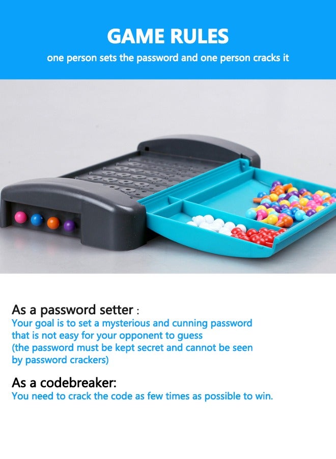 707 Games Logic Reasoning Codebreaking Educational Toy, Educational Brain Teaser for Kids & Adults, Brain Training Toy with Adjustable Difficulty, Portable Travel Board Game with Storage Box - Image 3