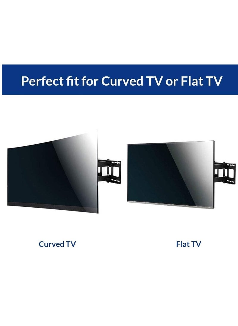 Curved Flat TV Wall Mount TV Bracket for 32-65 inch up to 132lbs VESA 600x400mm with Swivel Articulating Dual Arms, Full Motion TV Wall Mount - Image 4