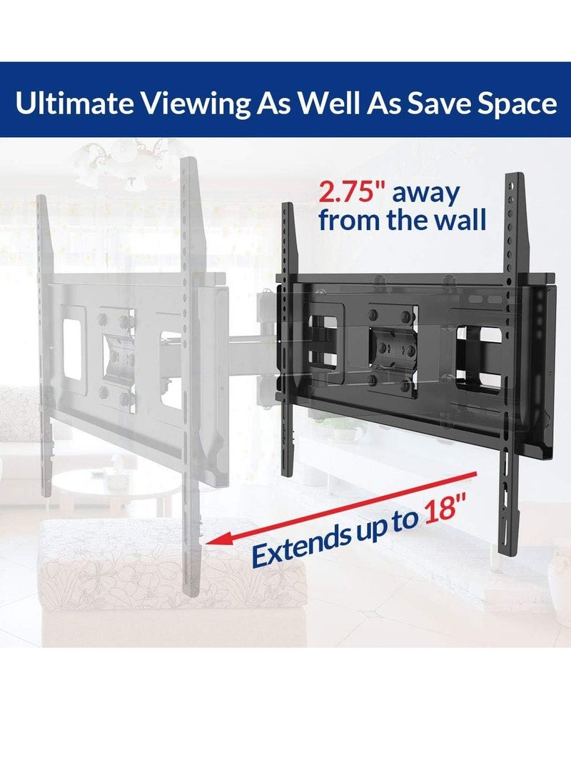 Curved Flat TV Wall Mount TV Bracket for 32-65 inch up to 132lbs VESA 600x400mm with Swivel Articulating Dual Arms, Full Motion TV Wall Mount - Image 5