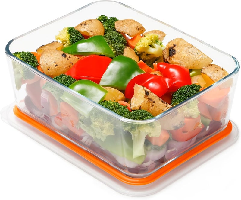 NUTRIUPS 2.6QT Deep Glass Baking Dish with Lid,（9×7in ）Deep Rectangular Glass Baking Dish for Oven - Image 1