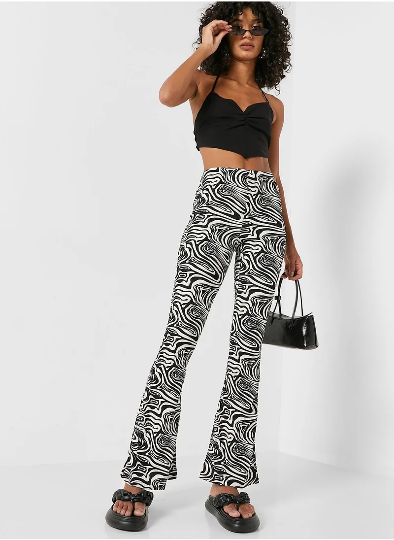 TOPSHOP Halter Neck Tie Detail Crop Top