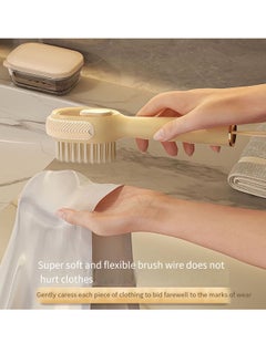 Generic Liquid-added shoe brush multi-function shoe brush household press liquid soft hair laundry cleaning brush does not damage shoes magic artifact  - Image 3
