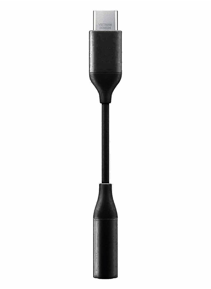 Generic - Samsung Headphone Jack Adapter USB C to 3.5mm Black - Image 1
