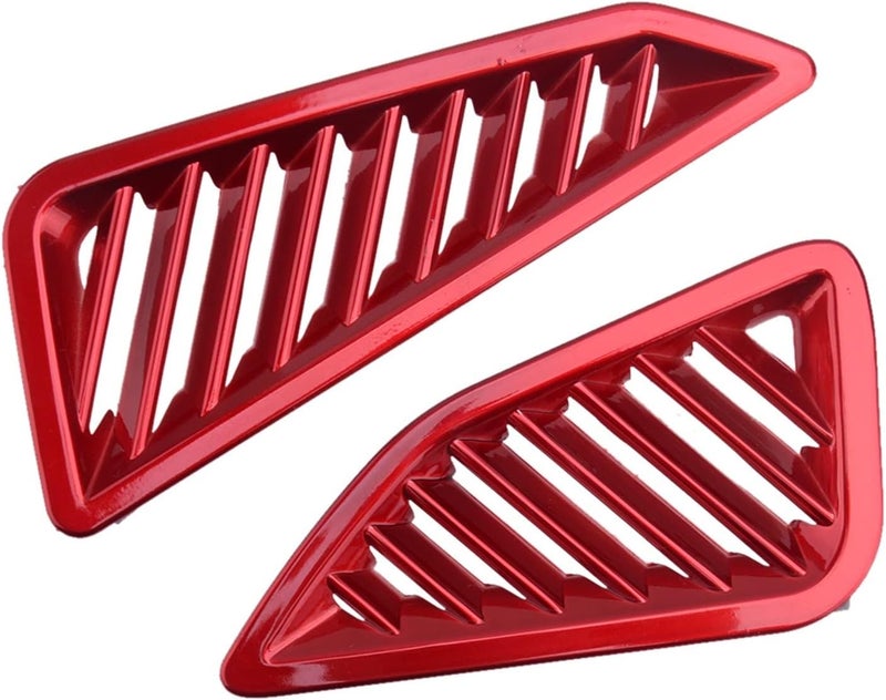 Wivplex Red Car Dashboard Air Outlet Vent Cover Trim - Image 1