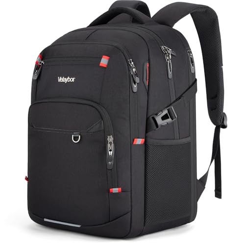 Velaybor 40L Expandable Laptop Backpack Antithief Travel Backpack Airline Approved Business Waterproof Carry on Luggage Fits 156 Laptop for Men Women - Image 1