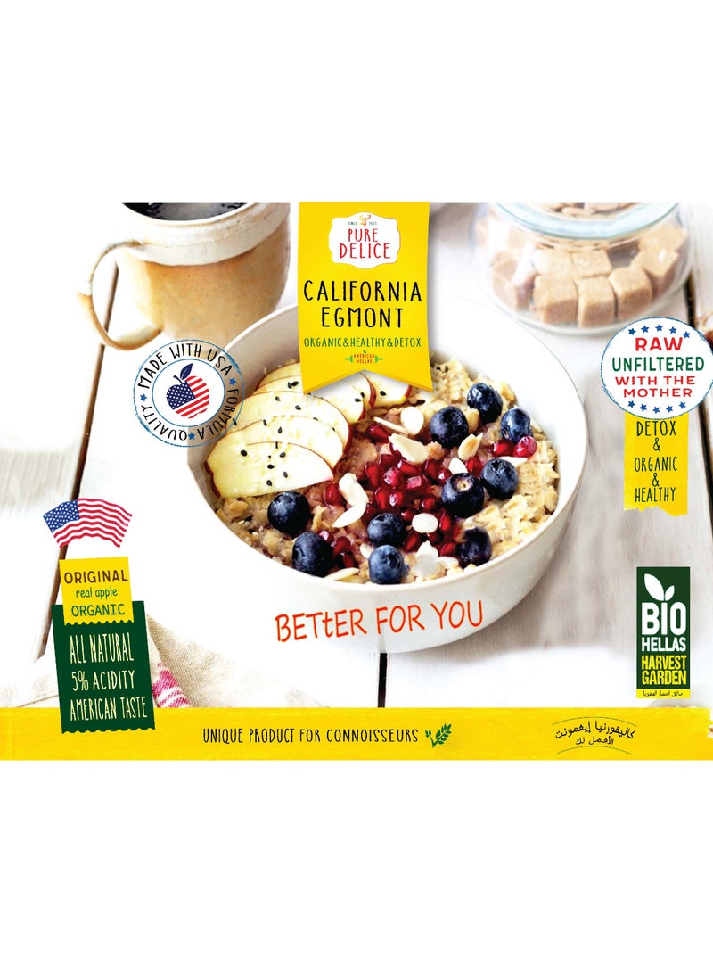 CALIFORNIA EGMONT Organic Fermented Apple Cider Vinegar (Blueberry and pomegranate) 946ml - Image 4