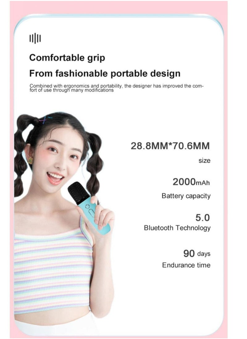 Wireless Bluetooth Speaker with Microphone and High-Fidelity Sound, Adjustable Bass, Support for TF Card and Aux Cable Playback, Wireless Sound Box in Blue.