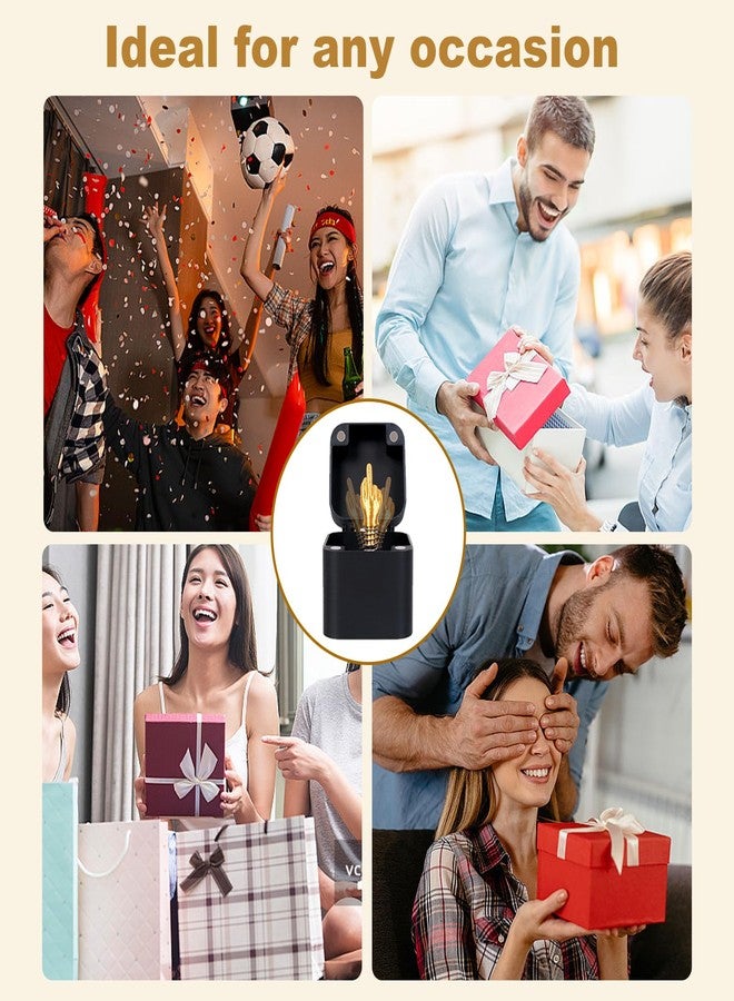 صندوق هدايا على شكل إصبع أوسط من تصميم زورونغ غود، هدايا طريفة مطبوعة بتقنية ثلاثية الأبعاد للبالغين، صندوق هدايا للمقالب مع إصبع أوسط ذهبي، مفاجأة مرحة للرجال، هدية مثالية في تبادل الهدايا، أفكار طريفة لعيد الميلاد - Image 3